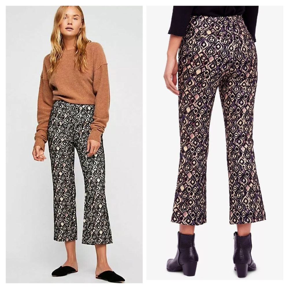 *SoLd* Free People  Mod Cropped Kick-Flare Pants - Picture 2 of 6